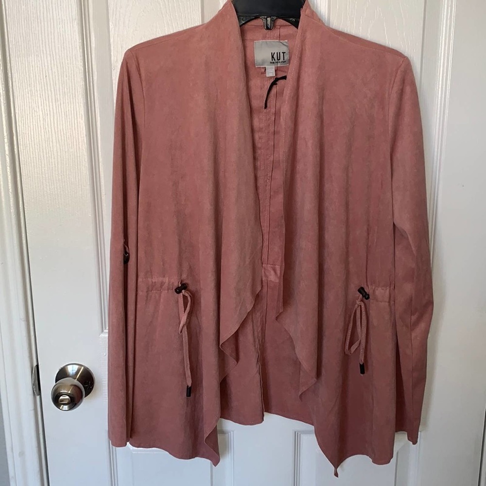 Kut From The Kloth Open Front Drape Collar Long S… - image 1